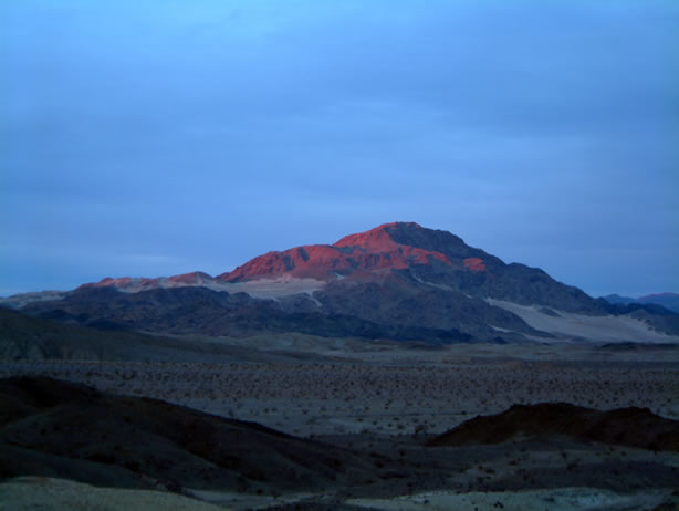 Sunset on Cave Mountain.