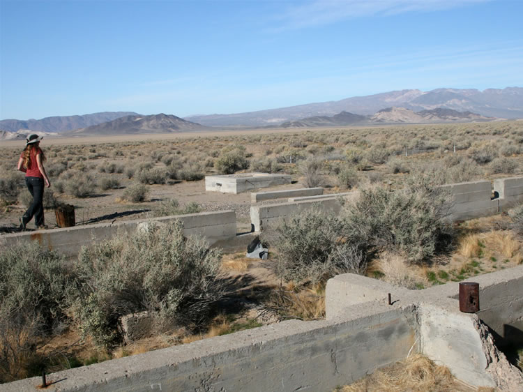 Several remains still exist of the WW II era CAP building foundations.