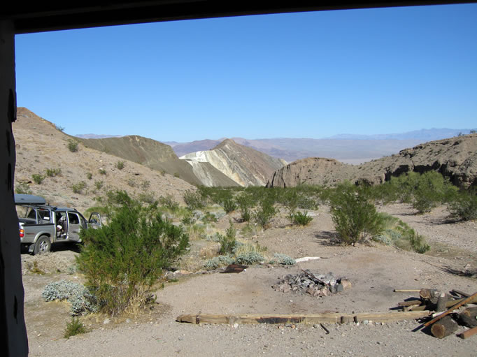 Another view, this time from the front porch, of the old talc mine.