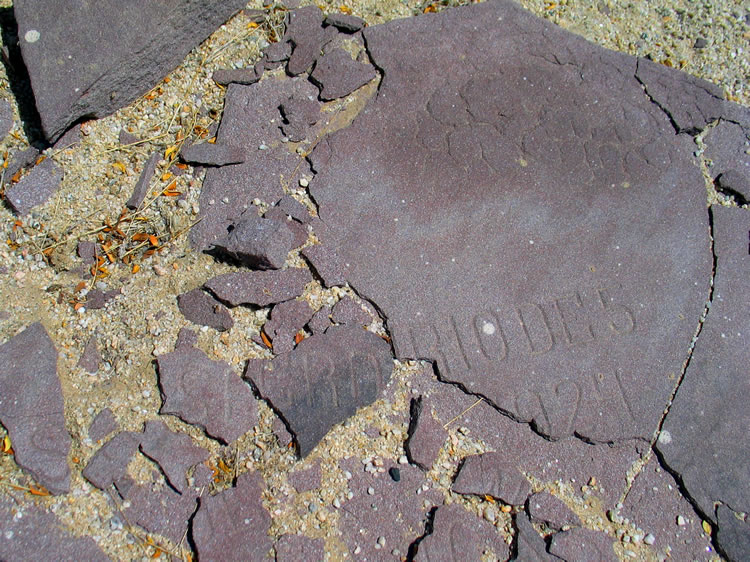 Unfortunately, the only thing that can be read on this crumbling headstone is the date of Dec. 5, 1927.