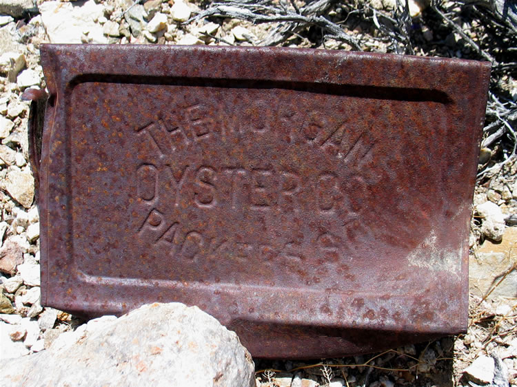 Oysters were quite popular during this era and we find numerous tins.