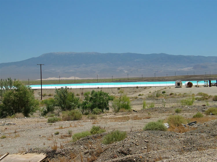Things are looking up for Silver Peak, though.  It turns out that the brine from the nearby dry lake, when pumped to the surface and evaporated, produces Lithium Carbonate, which is used in treating bipolar disorders.  This is the only Lithium mine in the United States so Silver Peak is making a comeback!