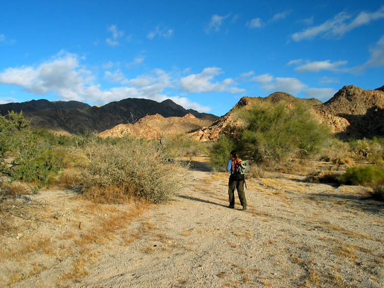 We're off!  Little did we know that this hike would be even trickier than we expected.