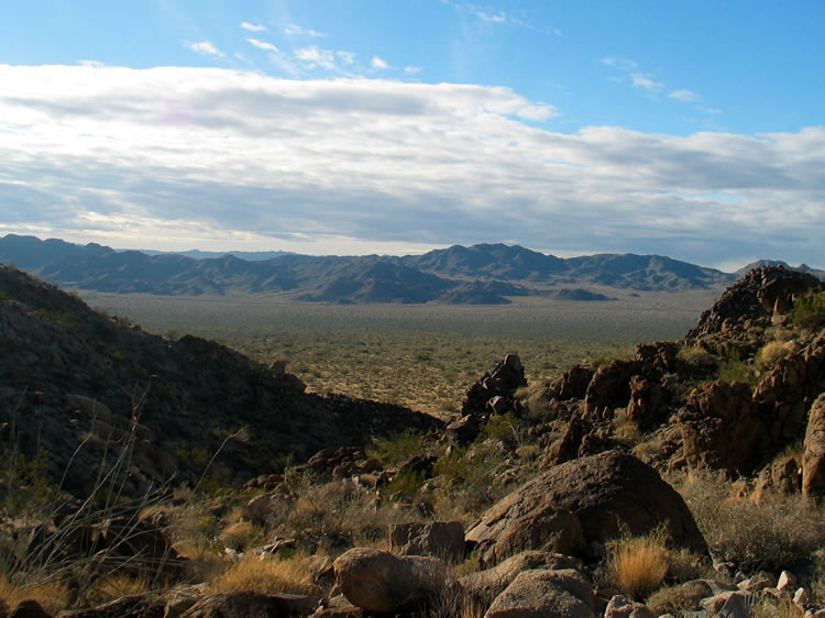 However, the steady climbing results in some great views of the desert floor.