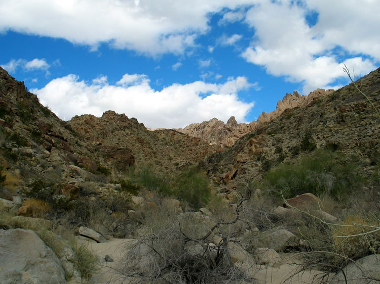 We really enjoy the spiky peaks in the distance.