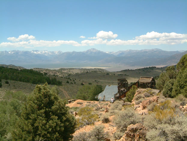 Looking down on Chemung with the Sierras in background.
