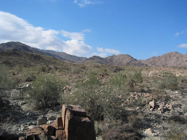 Looking south beyond the petroglyphs.