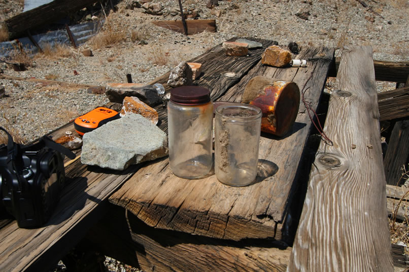 We're pleased to note that there's absolutely no evidence of vandalism here and no modern trash. Obviously, this is one isolated place! We gladly drop our packs, send out an OK message on our Spot Satellite Messenger, it's the orange thing on the hand made table, and start to explore the site.