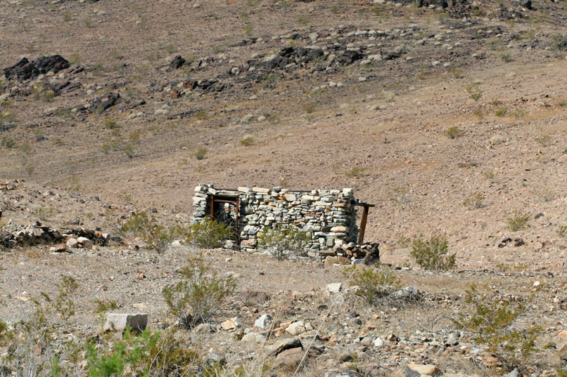 Soon we pass the old stone cabin that we explored in an earlier trip.