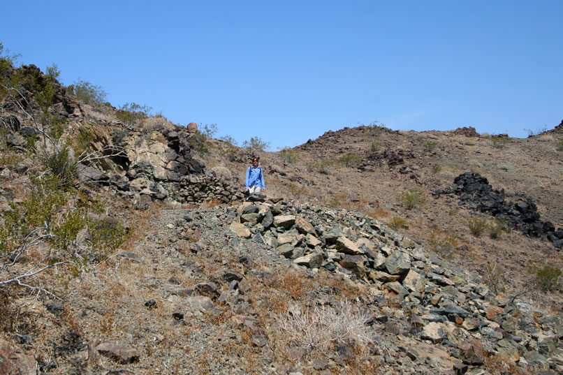 The small tailings pile indicates that the adit will be a short one.  