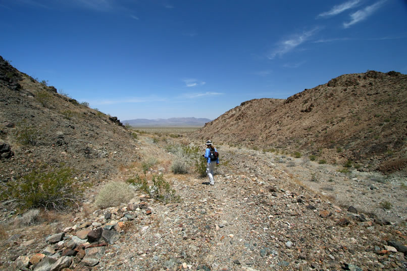 There's plenty more to see here, but we've still got a long way to go today and it's time to shoulder our packs and start hiking.  Our next stop will be the Blind Mule Placer.  Will any still standing metal cabins turn up there?