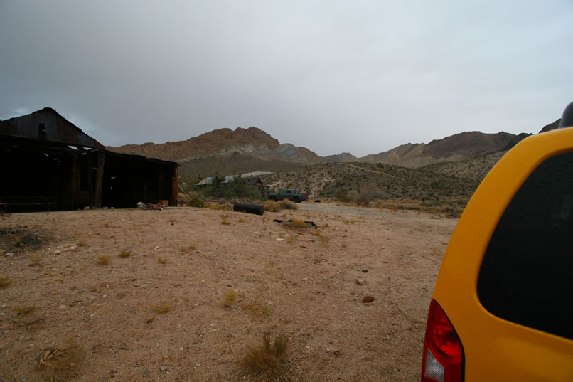 When we check to see how Mohave's doing, we notice that the cot is no longer next to his vehicle.