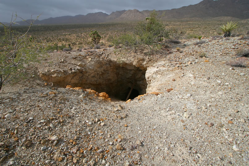 The Kewanee seems to be composed of numerous shafts and adits with almost nothing else left.  The Kewanee was discovered around 1901 and was most active between 1907 and 1911.  It was reported that fifty miners were employed here for nearly a year and that a small camp was situated near the mine.