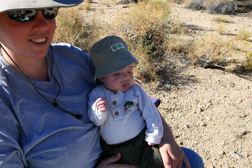 He's fortunate to have such accomplished desert explorers as parents and he really seems to be having a good time.