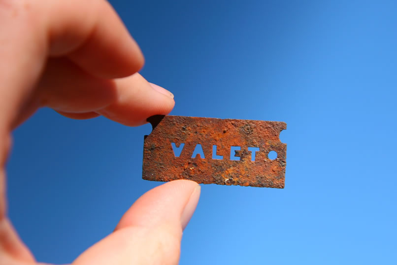 This Valet single edged razor blade was produced by the Autostrop Safety Razor, Co.  Autostrop was a competitor with Gillette and had been producing shaving products since 1912.  Finally, in 1921, Gillette bought out Autostrop and merged the two companies.  This blade, then, would date to no later than 1921.