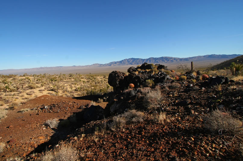 Finally, we wander over to the Cuprite Claim.  Here, several small pits, tunnels and shafts explore the ore body to a depth of about thirty feet.