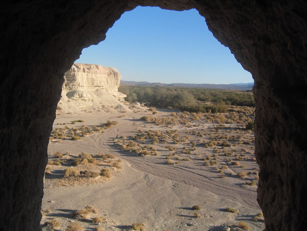 A view of the campsite east of Shoshone.