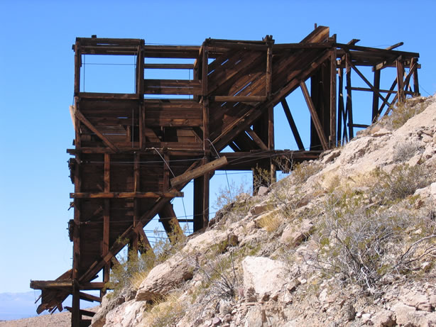 The ore chute at the War Eagle Mine.