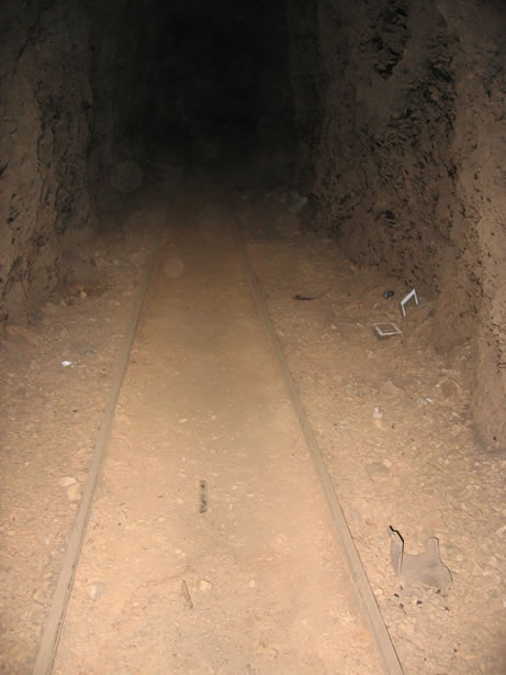 Tracks into the mountains at the War Eagle.