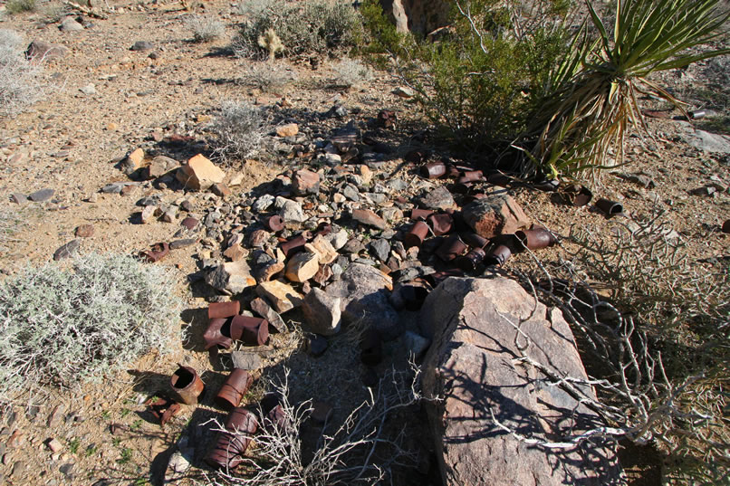 Nearby is the expected trash scatter.