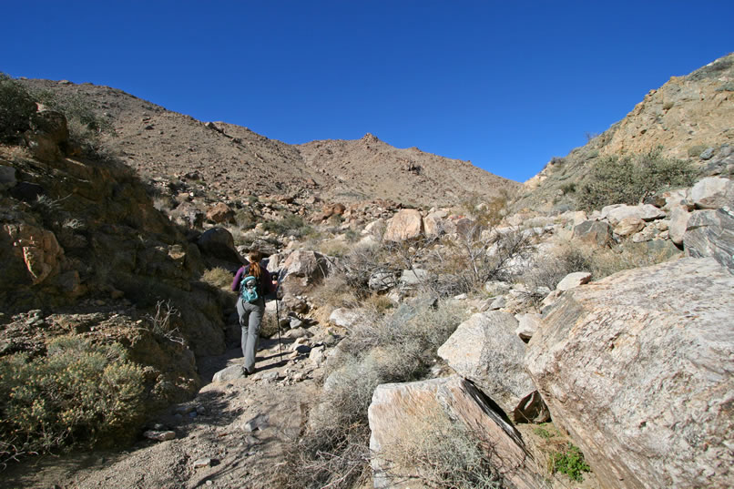 Eventually, the going gets a bit easier and our GPS tells us that we're almost to the mine site.