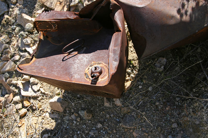 This one, possibly a kerosene container, has the typical soldered spout of a late 1800's product.