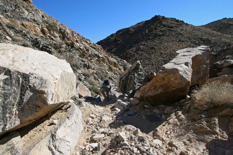 Guess what, climbing down all those dry falls is just as much work as climbing up them was!