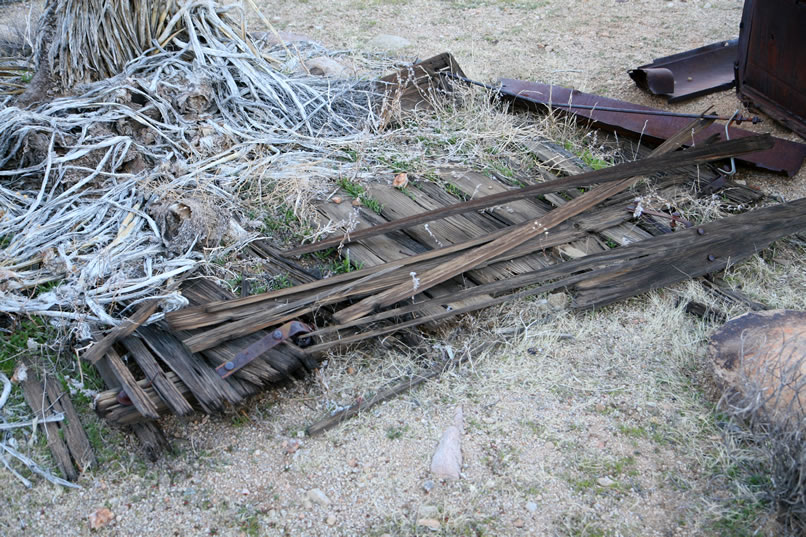 Not much is left of the truck bed.