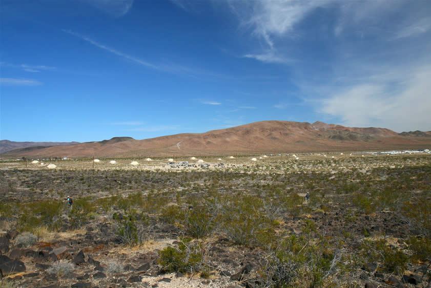 As we spread out we have a nice view back toward the paintball area and the munitions bunkers.