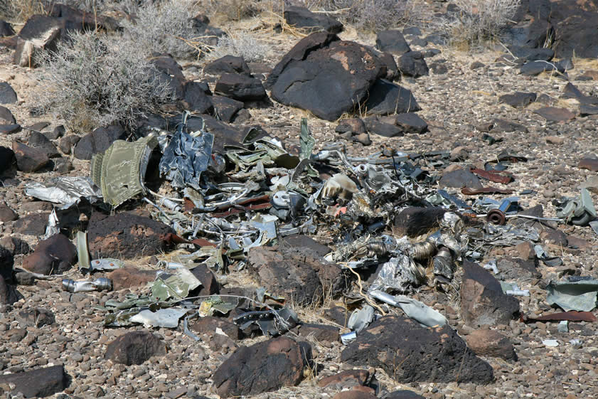 Bits and pieces of aircraft wreckage can be seen everywhere, but every now and then we come to larger concentrations such as this.