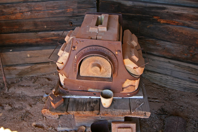 Here's a great view of an old assay furnace with its distinctive D shaped doors.