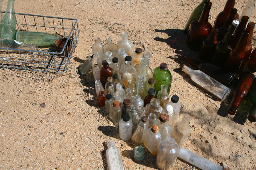 If you're frustrated about finding nothing but broken bottles around old mining camps, then feast your eyes on all these intact ones!