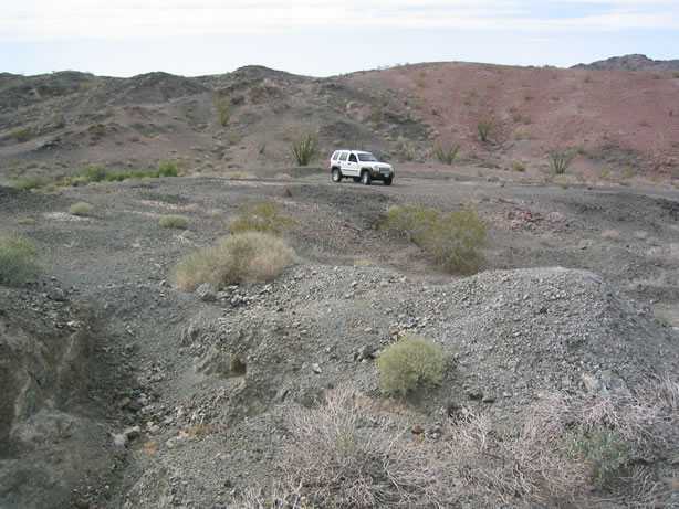 Parked at the last prospect pit.