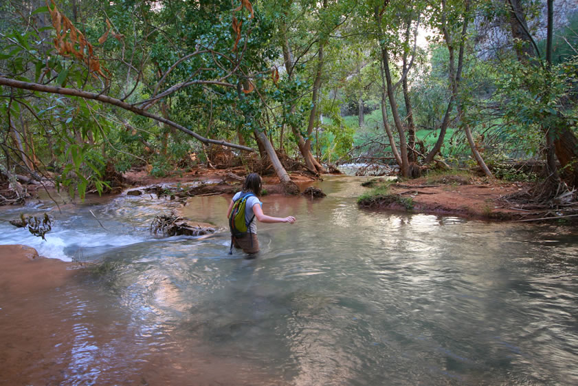 and cross the river again.