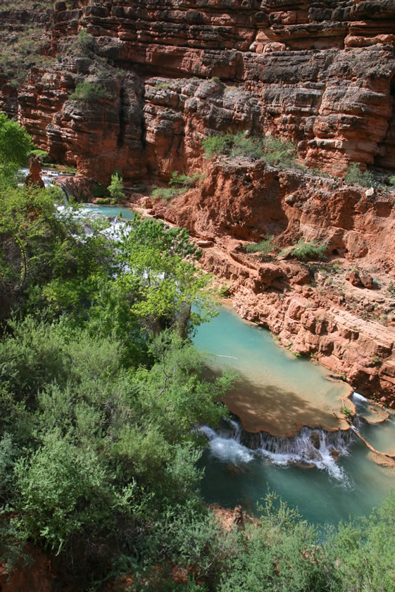 All that climbing is worth it, though, to get this spectacular view down on the Beaver Falls area.