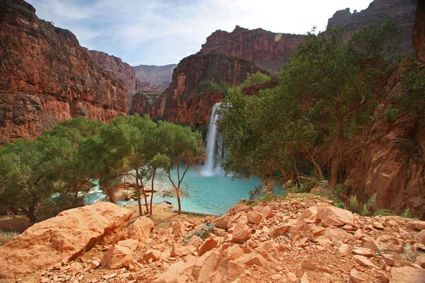 Here are some more photos of Havasu Falls with mid-morning lighting.