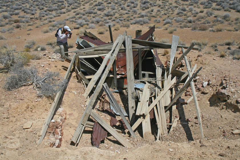 Here's a view from the rear of the same structure.