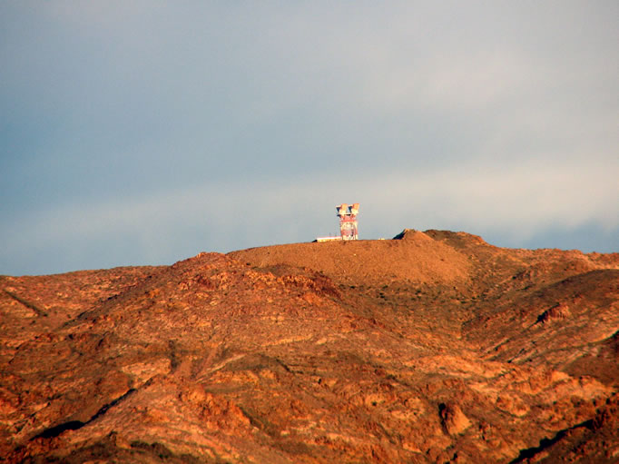 A close-up of the tower.