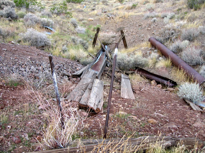 A look at the ore chute from the top.