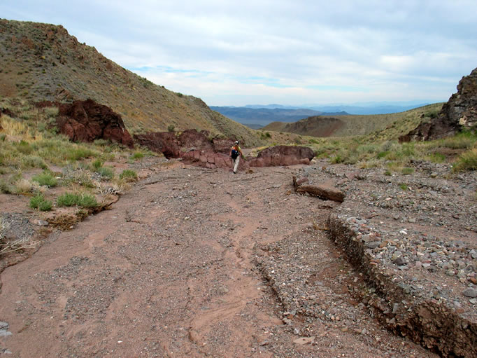 Hiking downhill proved to be a lot faster.  We'll make it back to camp before dusk.