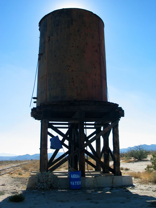 These water stations are located every couple hundred yards along the tracks of the old San Diego and Arizona Eastern Railroad.