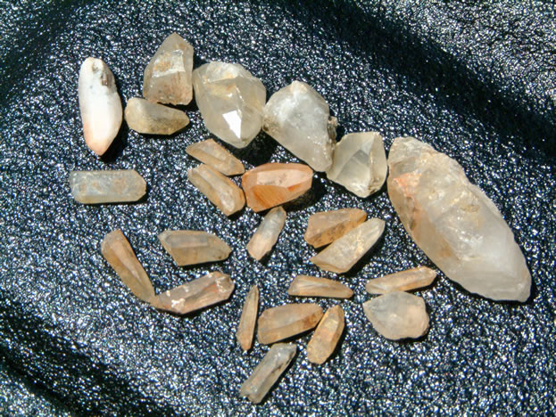 quartz crystals