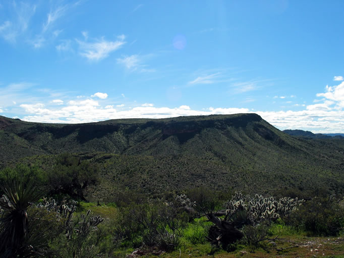 Table Mountain, an ancient volcano, is a sacred site to the Kumeyaay Indians.