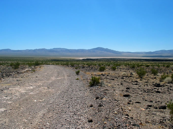 We decide to explore further south toward Lavic Dry Lake, which can be seen in the distance.