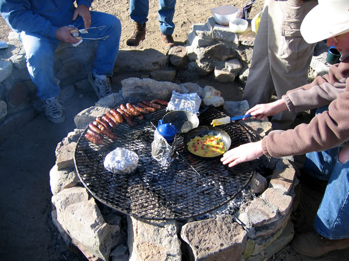 Joel's cowboy breakfast was a big hit.