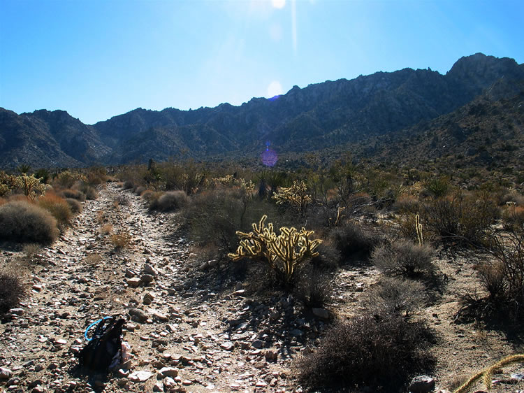 The road swings westward now and we take a short snack break.  The GPS gives encouraging news that we're almost there!