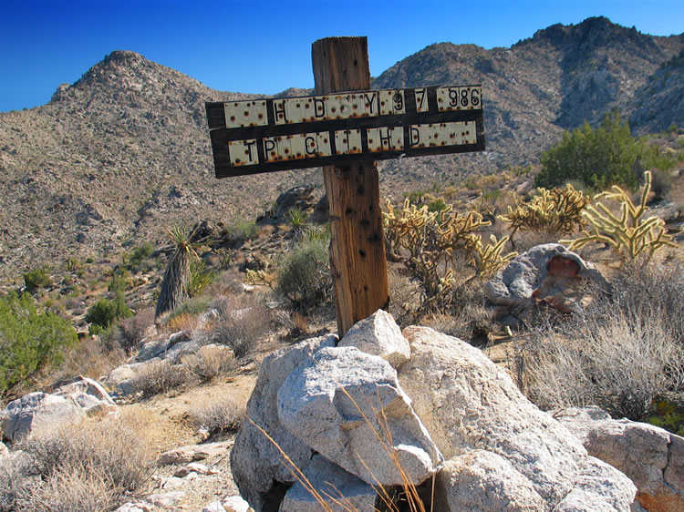 Right next to us on the ridge is what appears to be a memorial marker.  We decide to check it out first.