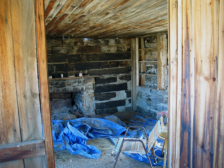 Another look at the fireplace and main room.  This is taken from the entry to the small bedroom.