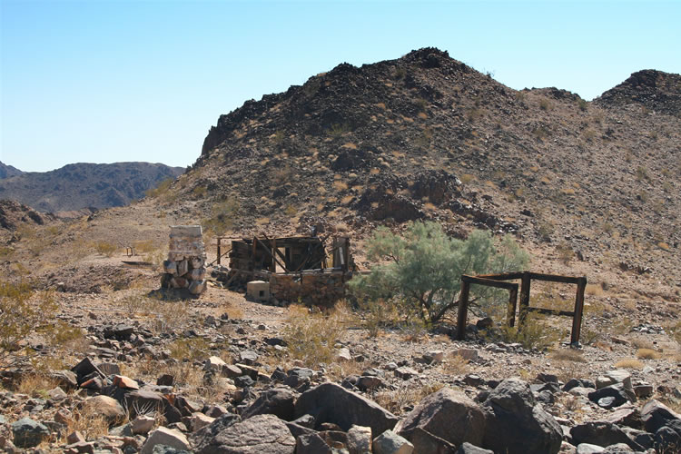 Another view of the cabin from just below the second water tank.