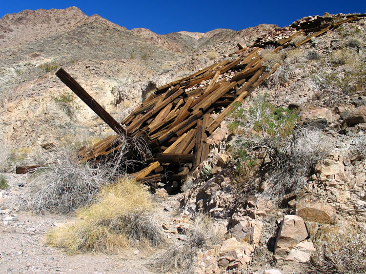 The timber remains from a different angle.